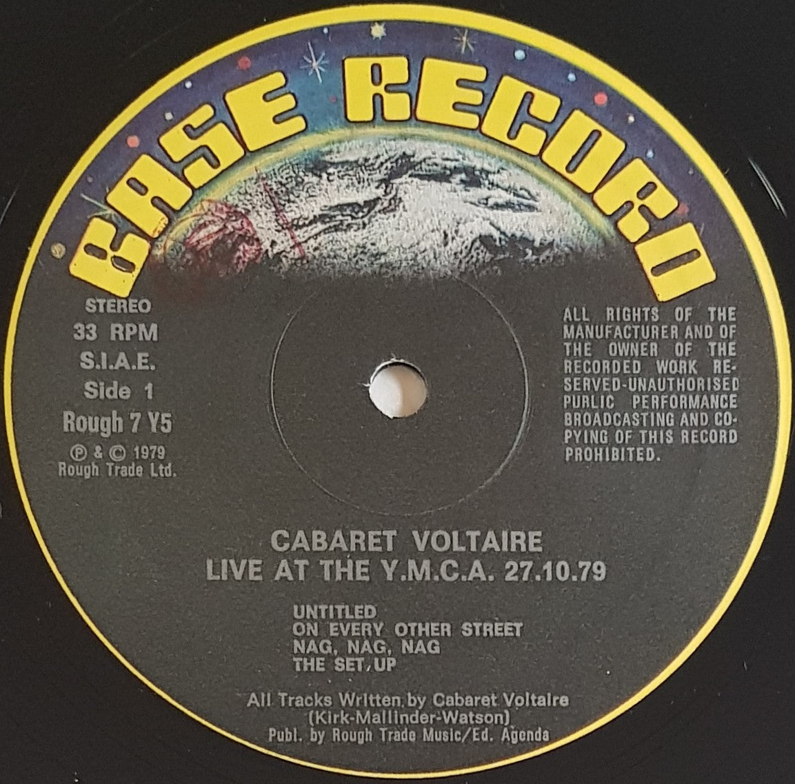 Cabaret Voltaire - Live At The Y.M.C.A. 27.10.79 – Vicious Sloth  Collectables