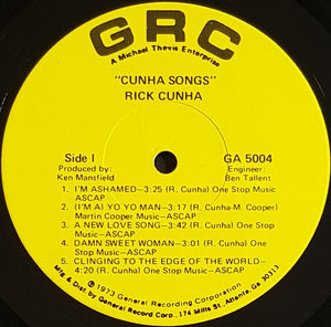 Cunha, Rick - Cunha Songs