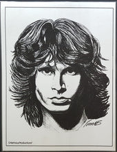 Load image into Gallery viewer, Doors - Print Of a Jim Morrison Pencil Sketch Drawing