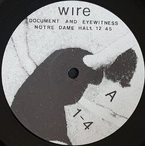 Wire - Document And Eyewitness