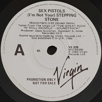 Sex Pistols - (I'm Not Your) Stepping Stone - White Label Promo