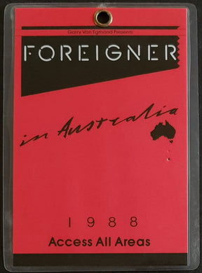 Foreigner - In Australia 1988