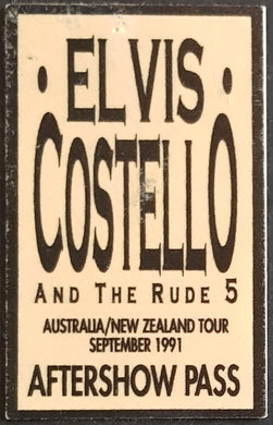 Elvis Costello - Australian/New Zealand Tour September 1991