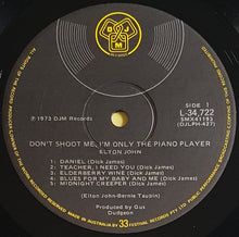 Load image into Gallery viewer, Elton John - Don&#39;t Shoot Me, I&#39;m Only The Piano Player