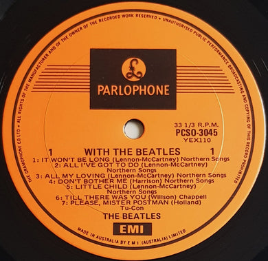 Beatles - With The Beatles - CBS Contract pressing.