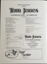 Load image into Gallery viewer, Jones, Tom - Australian Tour October 1983