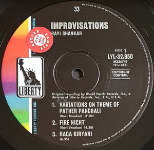 Ravi Shankar - Improvisations And Theme From Pather Panchali