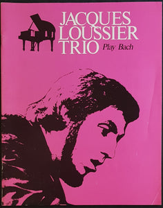 Jacques Loussier Trio - Play Bach - 1972 Tour