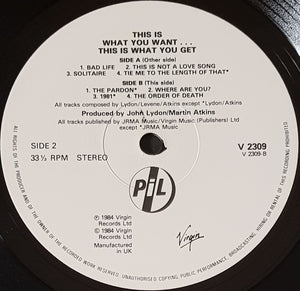 P.I.L - This Is What You Want...This Is What You Get