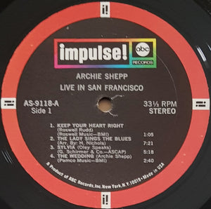 Archie Shepp - Live In San Francisco