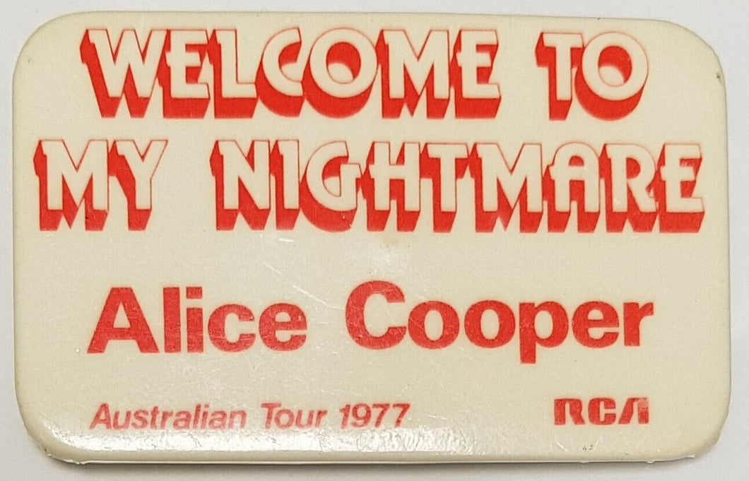 Alice Cooper - Welcome To My Nightmare Australian Tour 1977