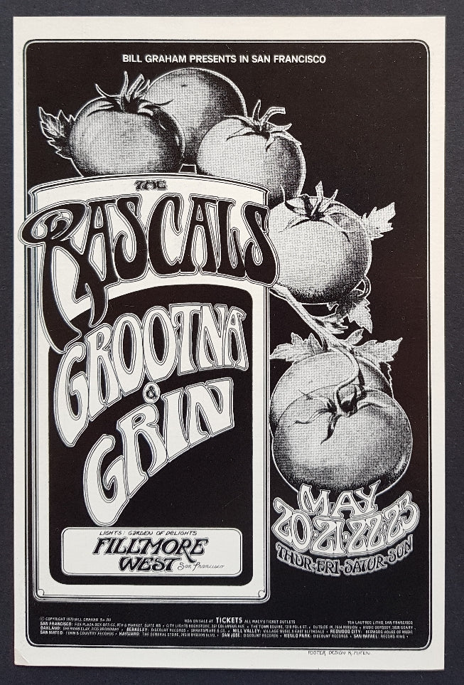 Rascals - Fillmore West San Francisco