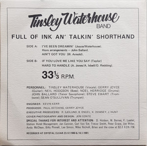 Tinsley Waterhouse Band - Full Of Ink And Talkin' Shorthand