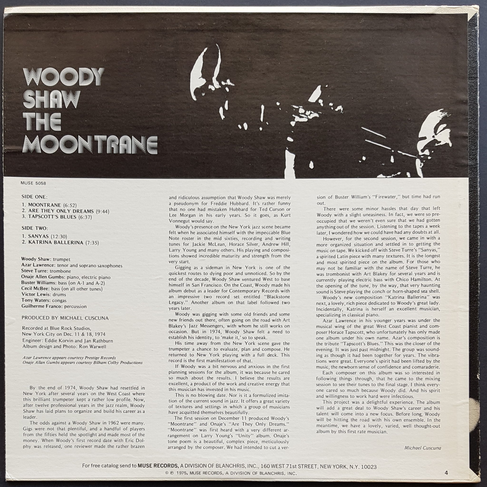 レコード「The Moontrane」／WOODY SHAW MUSE5058 - 洋楽