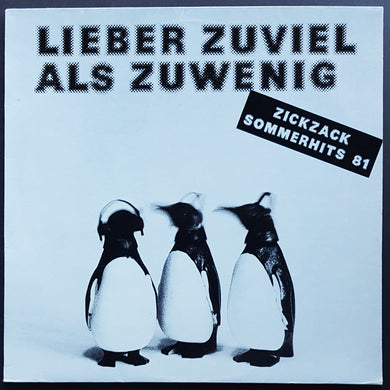 V/A - Lieber Zuviel Als Zuwenig (Zickzack Sommerhits 81)