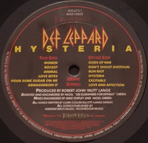 Def Leppard - Hysteria