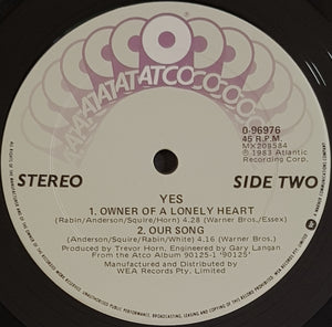 Yes - Owner Of A Lonely Heart (Dance Mix)