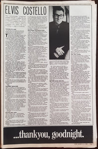 Elvis Costello - Juke March 18, 1989. Issue No.725