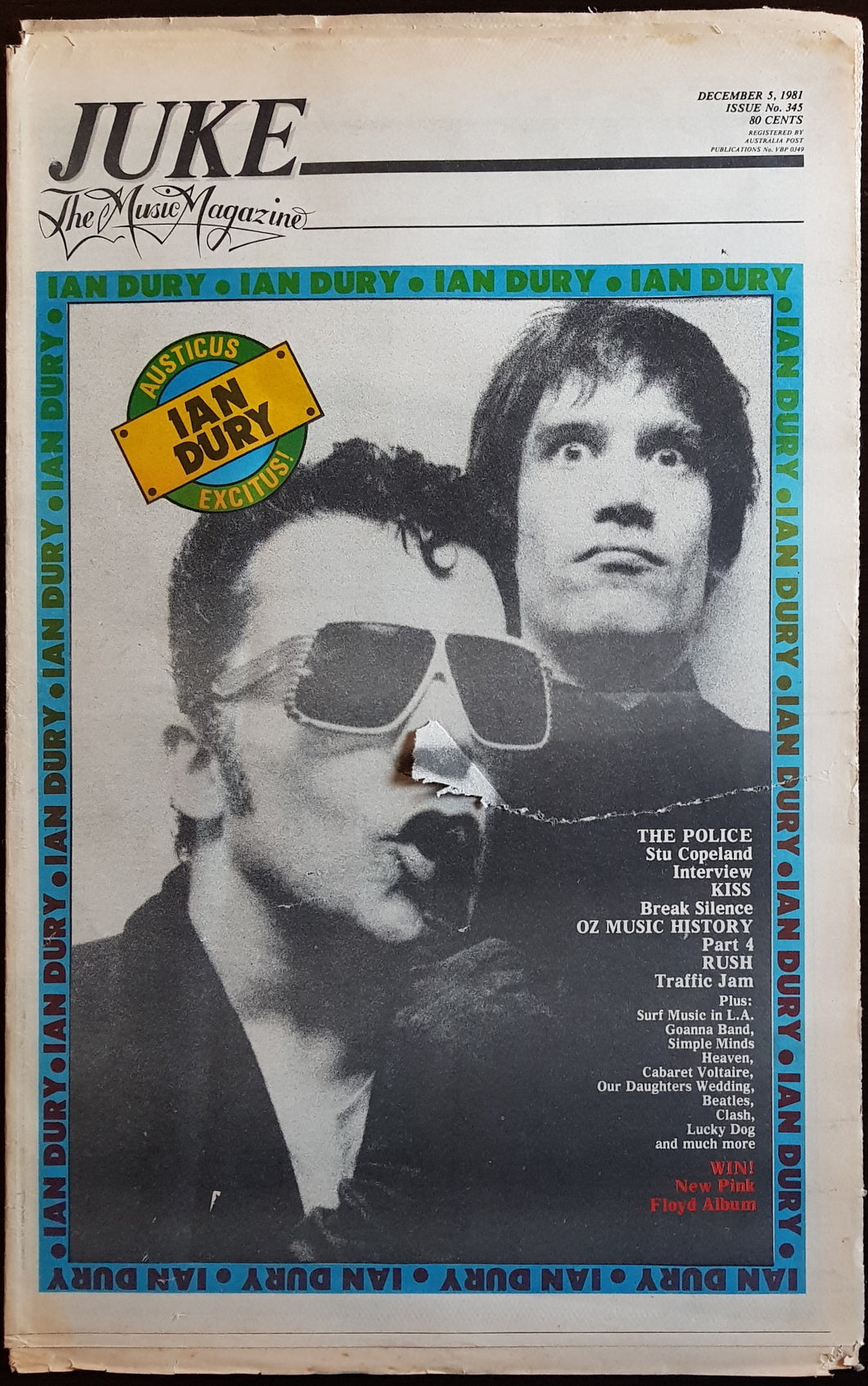 Ian Dury - Juke December 5, 1981. Issue No.345