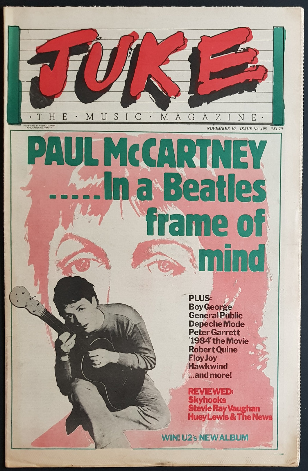 Beatles (Paul Mccartney)- Juke November 10 1984. Issue No.498