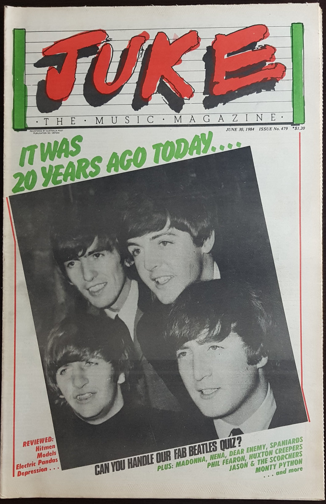 Beatles - Juke June 30 1984. Issue No.479