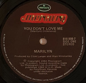 Marilyn - You Don't Love Me