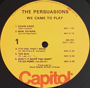 Persuasions - We Came To Play